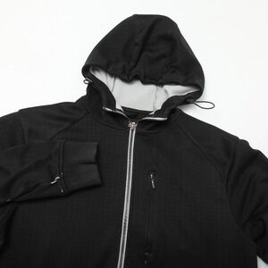 SIMS Ultimate Equipment Men's XL Black Full Zip Hooded Activewear Jacket Fleece